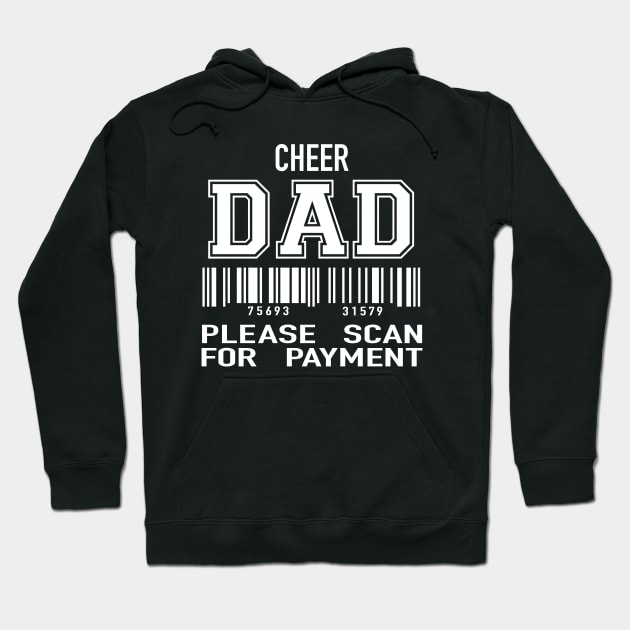 Funny Cheer Dad Gift Hoodie by mtflyfisher